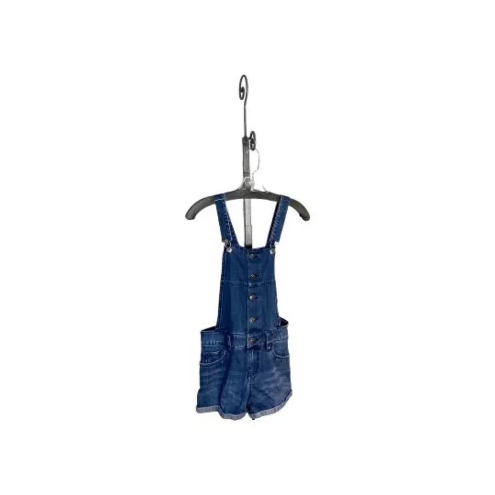 I Love H81 Blue‎ Denim Overalls